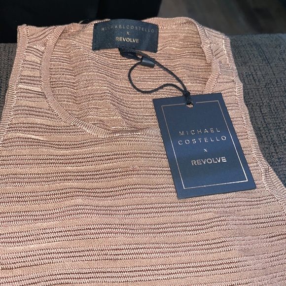 x REVOLVE Athena Midi Dress in MushroomMichael Costello size XS - Picture 7 of 9